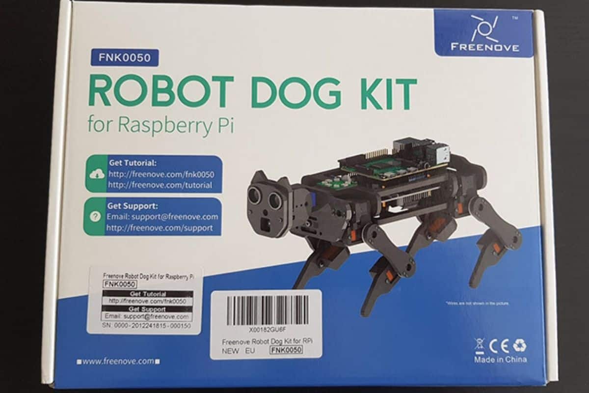 my review of the robot dog kit from freenove