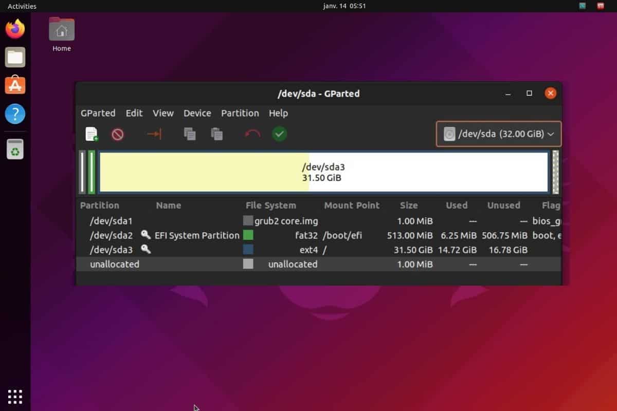 how to extend a partition on ubuntu