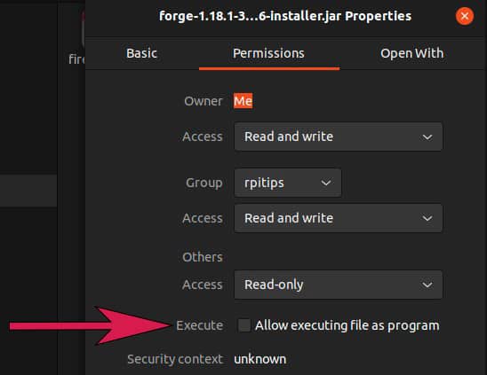 install minecraft forge on ubuntu