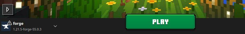 minecraft launcher showing forge