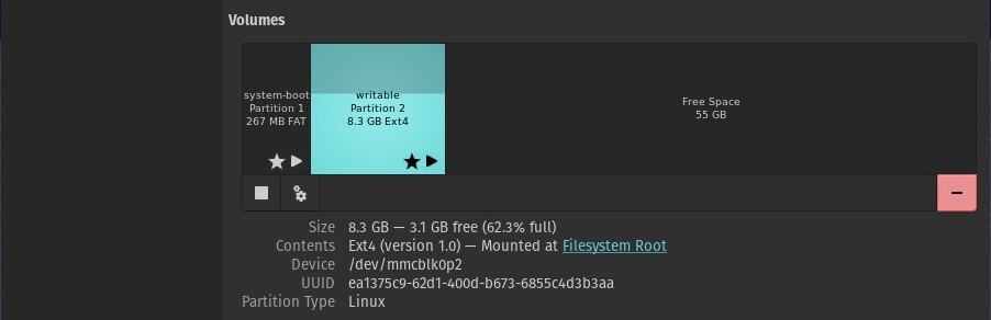 pop!_os root partition full