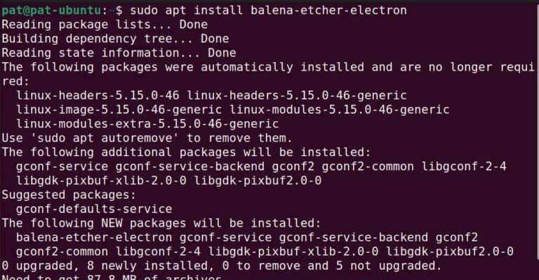 instal the new balenaEtcher 1.18.12