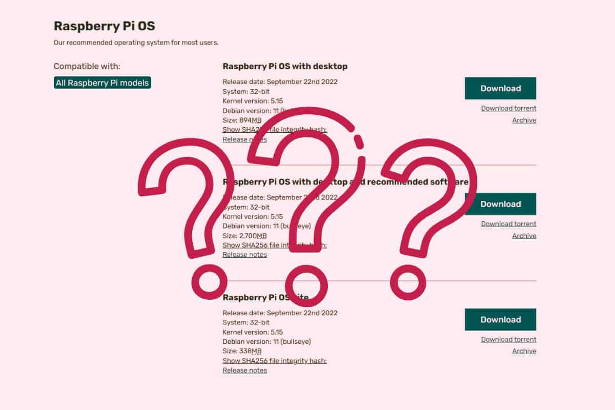 which raspberry pi os version should i use