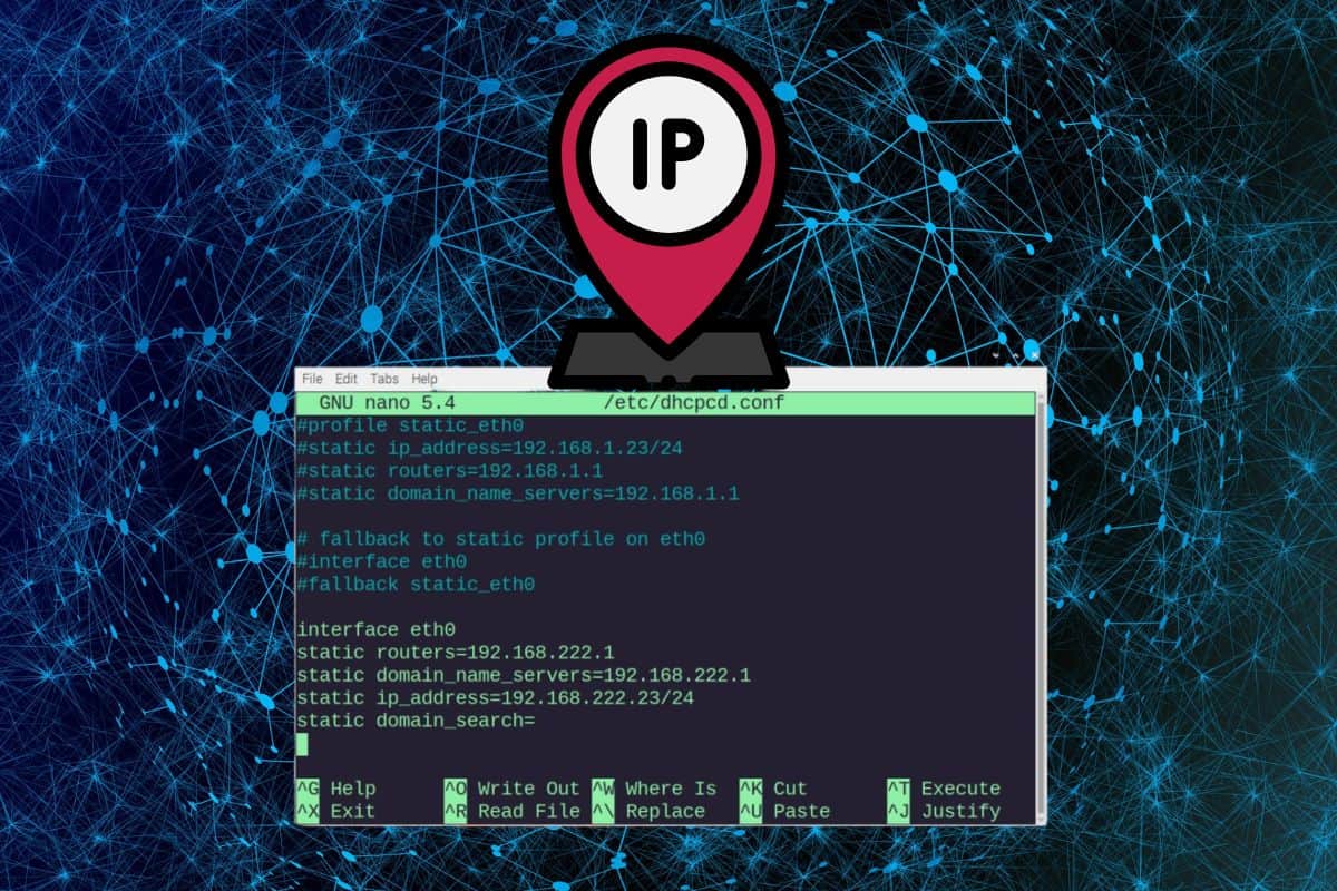 raspberry pi static ip address configuration