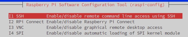 raspi-config enable ssh