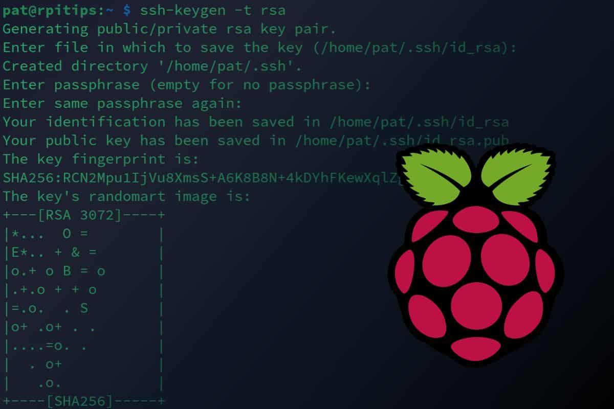 how to generate ssh key on raspberry pi