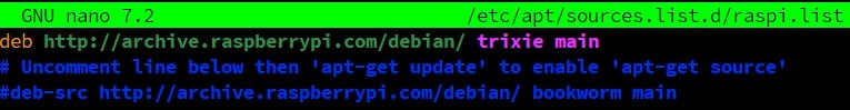 raspi.d sources raspberry pi os trixie
