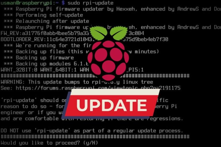how to update raspberry pi firmware