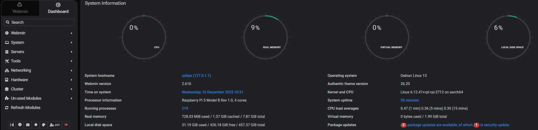 Webmin Raspberry Os Install Webmin: Configure Your Raspberry Pi Without Commands ...