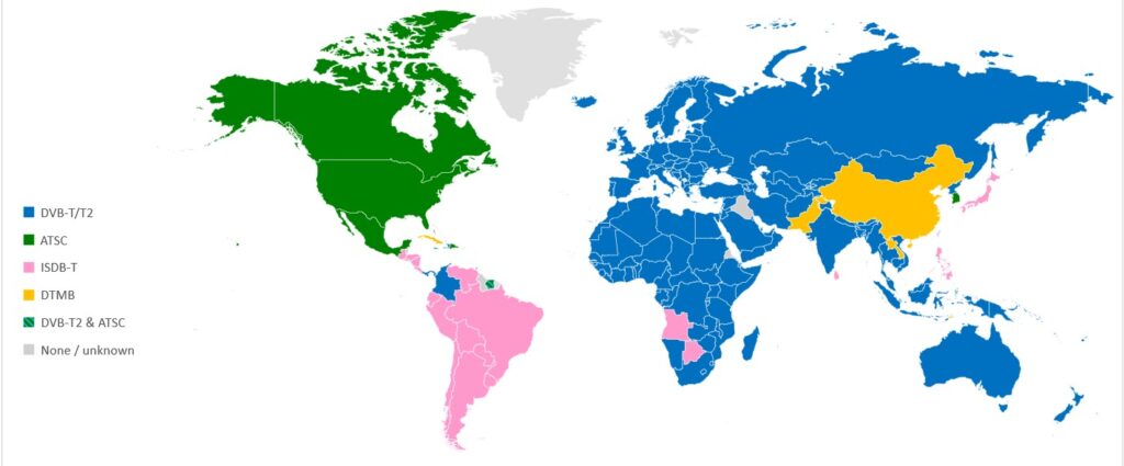supported countries tv hat map