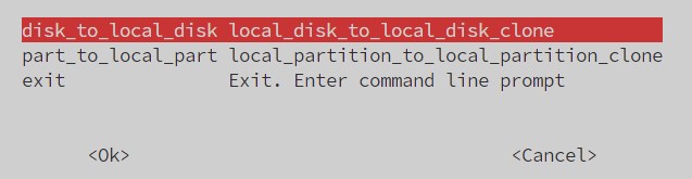 clonezilla local disks