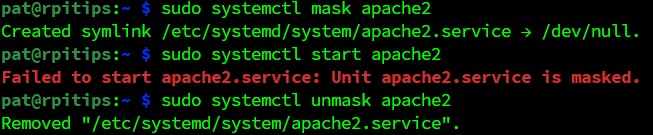 systemctl mask service